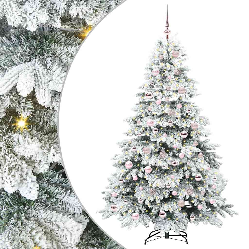 Vidaxx Künstlicher Weihnachtsbaum mit 300 LEDs mit standardmäßigem weißem 180 cm PE und PVC