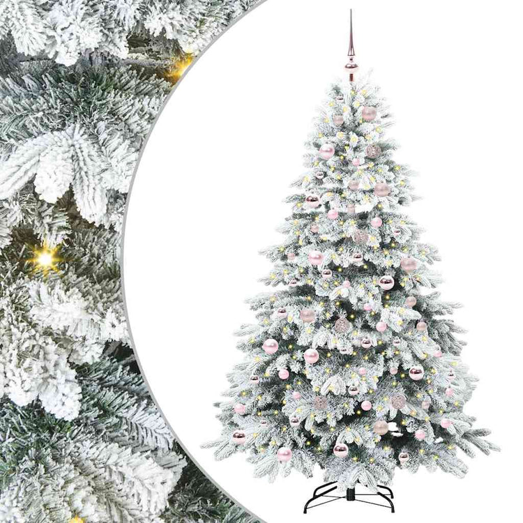 Vidaxx Künstlicher Weihnachtsbaum mit 300 LEDs mit standardmäßigem weißem 180 cm PE und PVC