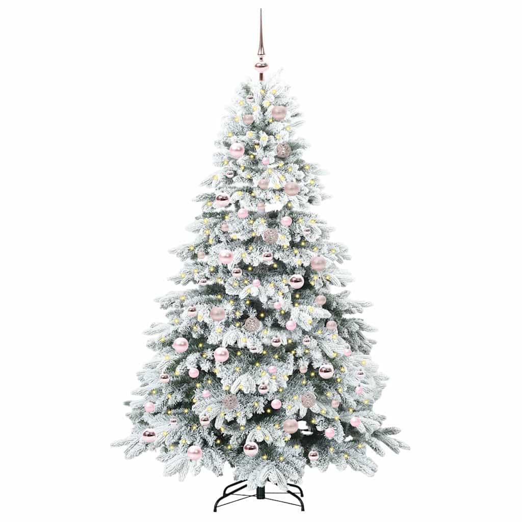 Vidaxx Künstlicher Weihnachtsbaum mit 300 LEDs mit standardmäßigem weißem 180 cm PE und PVC