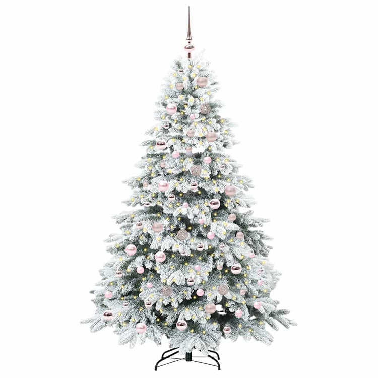 Vidaxx Künstlicher Weihnachtsbaum mit 300 LEDs mit standardmäßigem weißem 180 cm PE und PVC