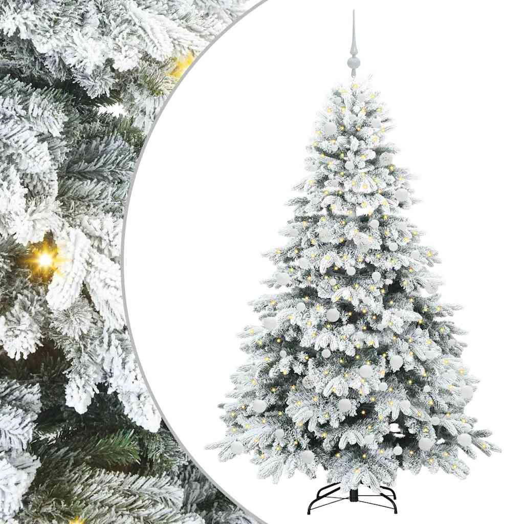 Vidaxx Künstlicher Weihnachtsbaum mit 300 LEDs mit standardmäßigem weißem 180 cm PE und PVC