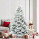 Vidaxx Künstlicher Weihnachtsbaum mit 300 LEDs mit standardmäßigem weißem 180 cm PE und PVC
