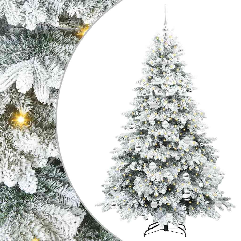 Vidaxx Künstlicher Weihnachtsbaum mit 300 LEDs mit standardmäßigem weißem 180 cm PE und PVC