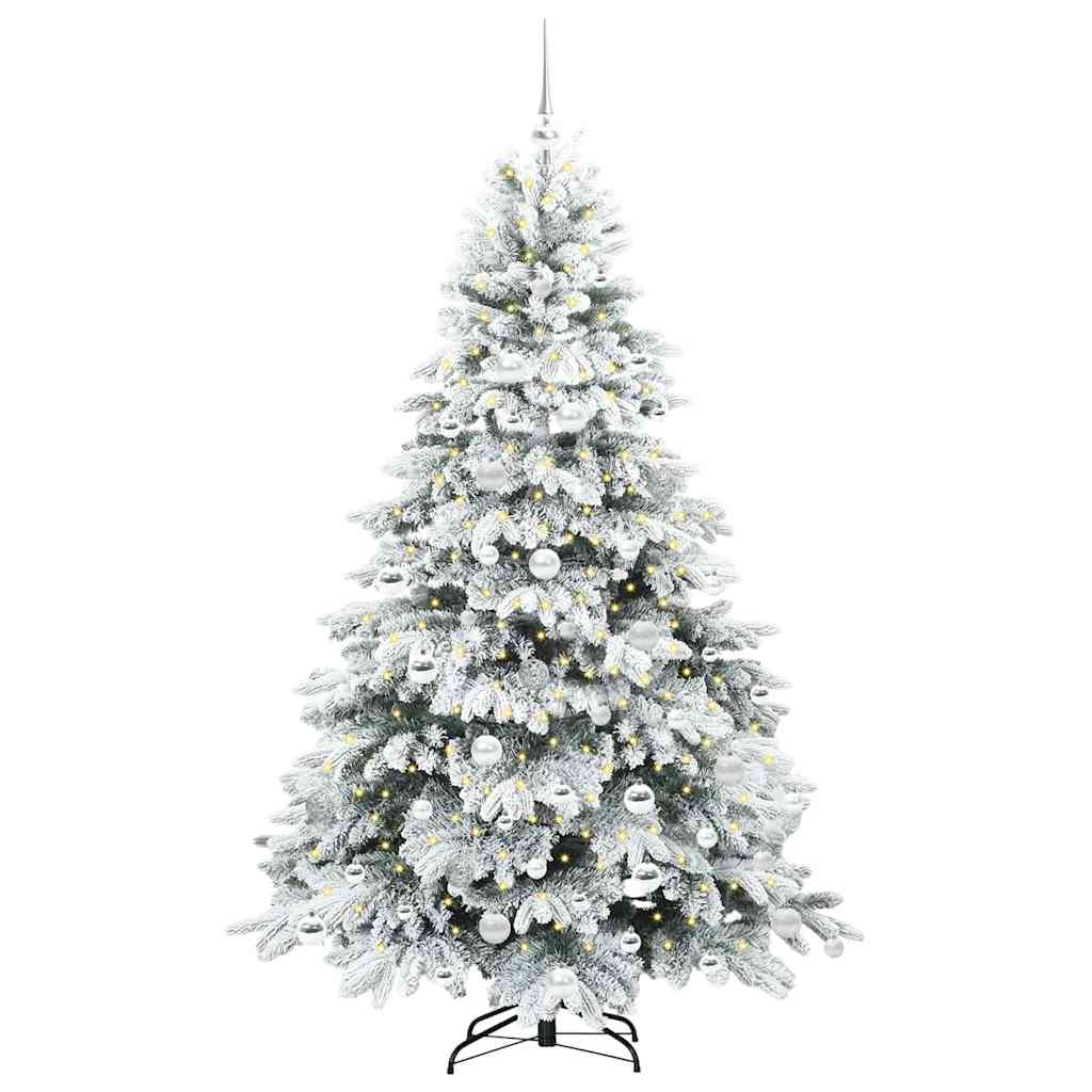 Vidaxx Künstlicher Weihnachtsbaum mit 300 LEDs mit standardmäßigem weißem 180 cm PE und PVC