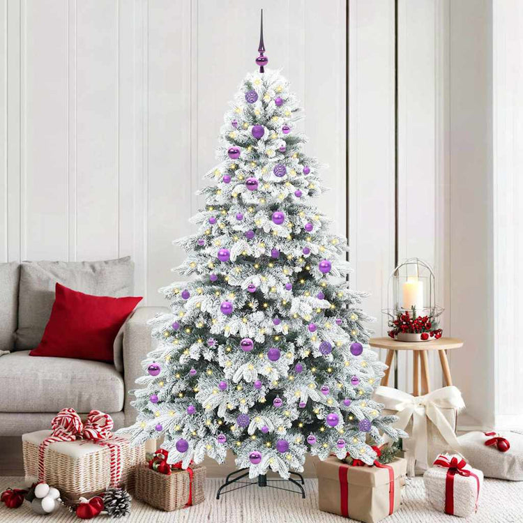 Vidaxx Künstlicher Weihnachtsbaum mit 300 LEDs mit standardmäßigem weißem 180 cm PE und PVC
