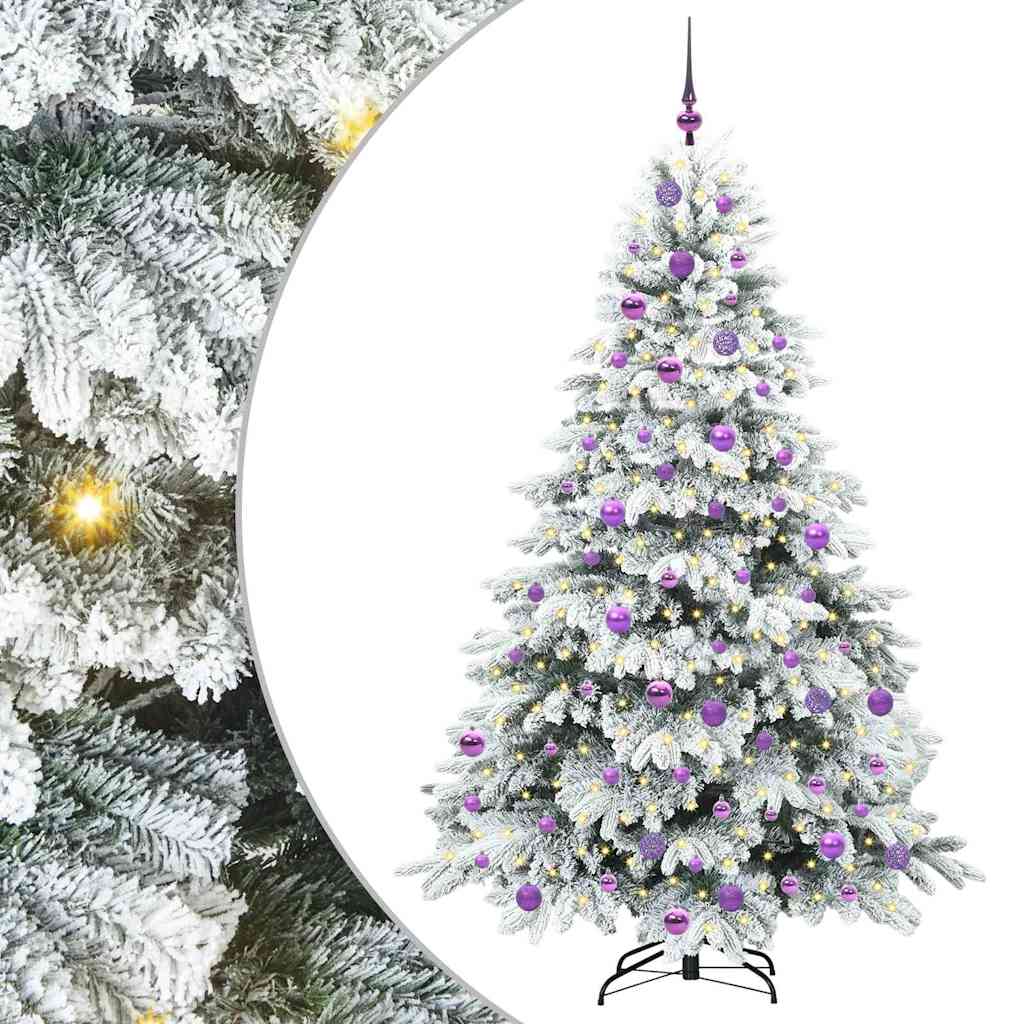 Vidaxx Künstlicher Weihnachtsbaum mit 300 LEDs mit standardmäßigem weißem 180 cm PE und PVC