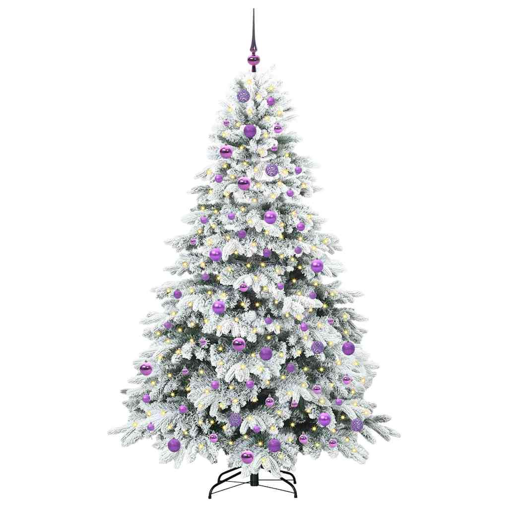 Vidaxx Künstlicher Weihnachtsbaum mit 300 LEDs mit standardmäßigem weißem 180 cm PE und PVC