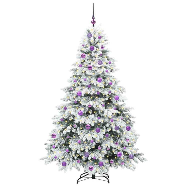 Vidaxx Künstlicher Weihnachtsbaum mit 300 LEDs mit standardmäßigem weißem 180 cm PE und PVC