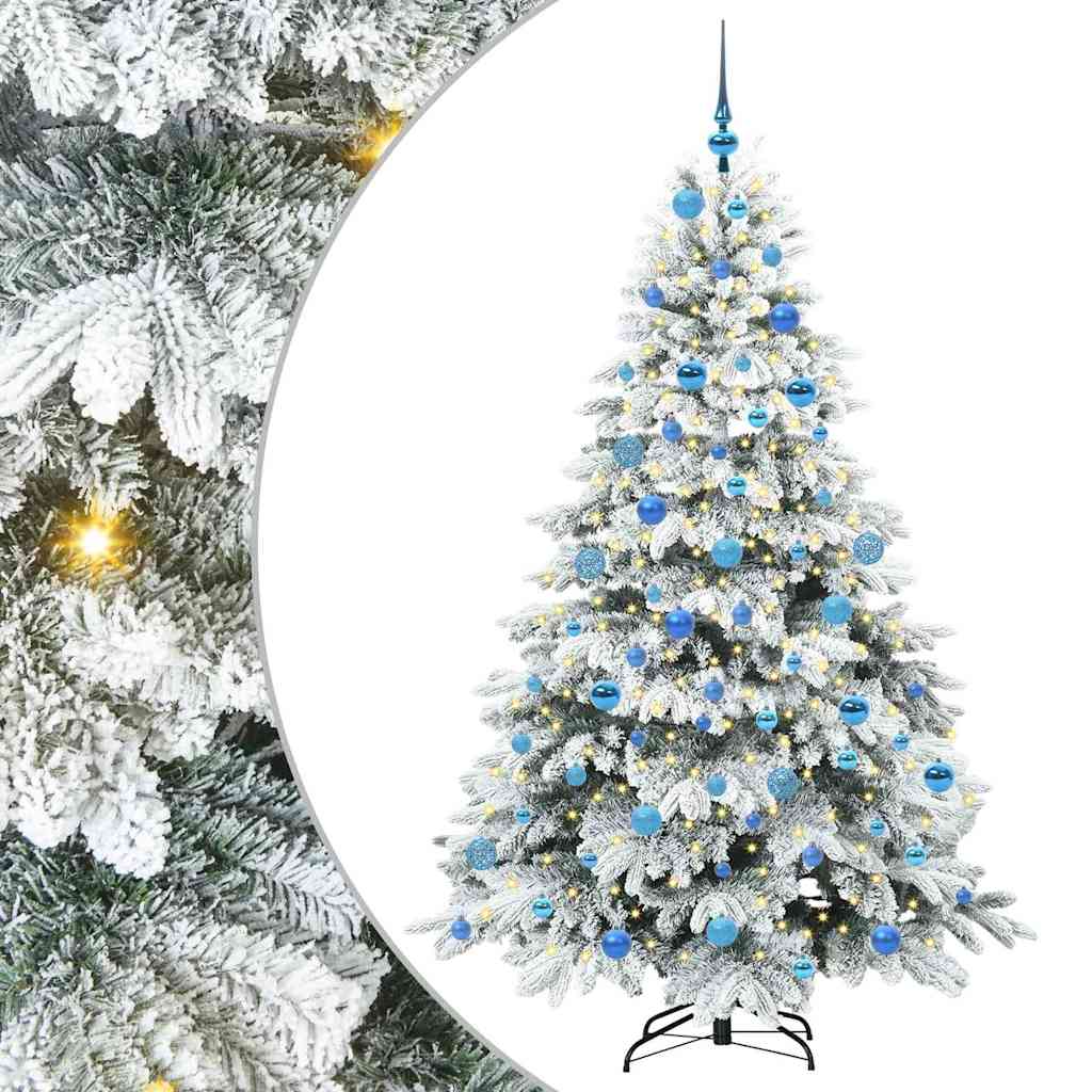 Vidaxx Künstlicher Weihnachtsbaum mit 300 LEDs mit standardmäßigem weißem 180 cm PE und PVC