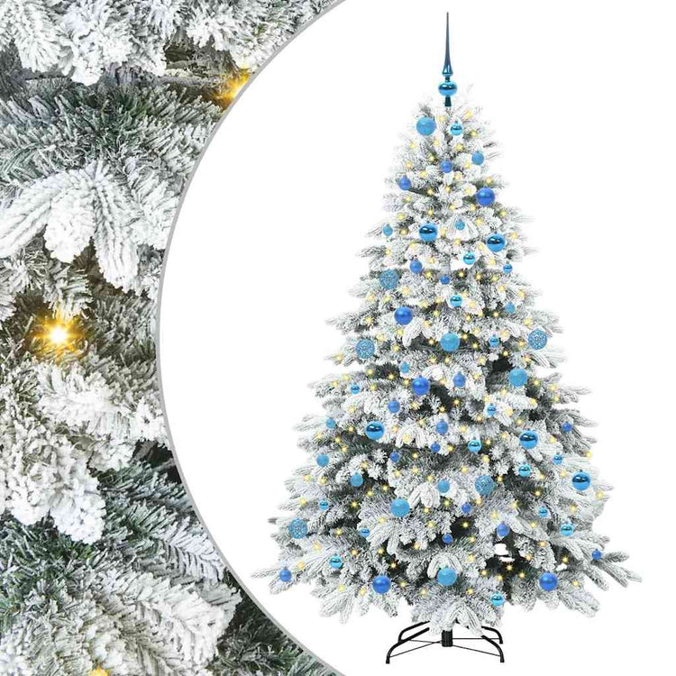 Vidaxx Künstlicher Weihnachtsbaum mit 300 LEDs mit standardmäßigem weißem 180 cm PE und PVC
