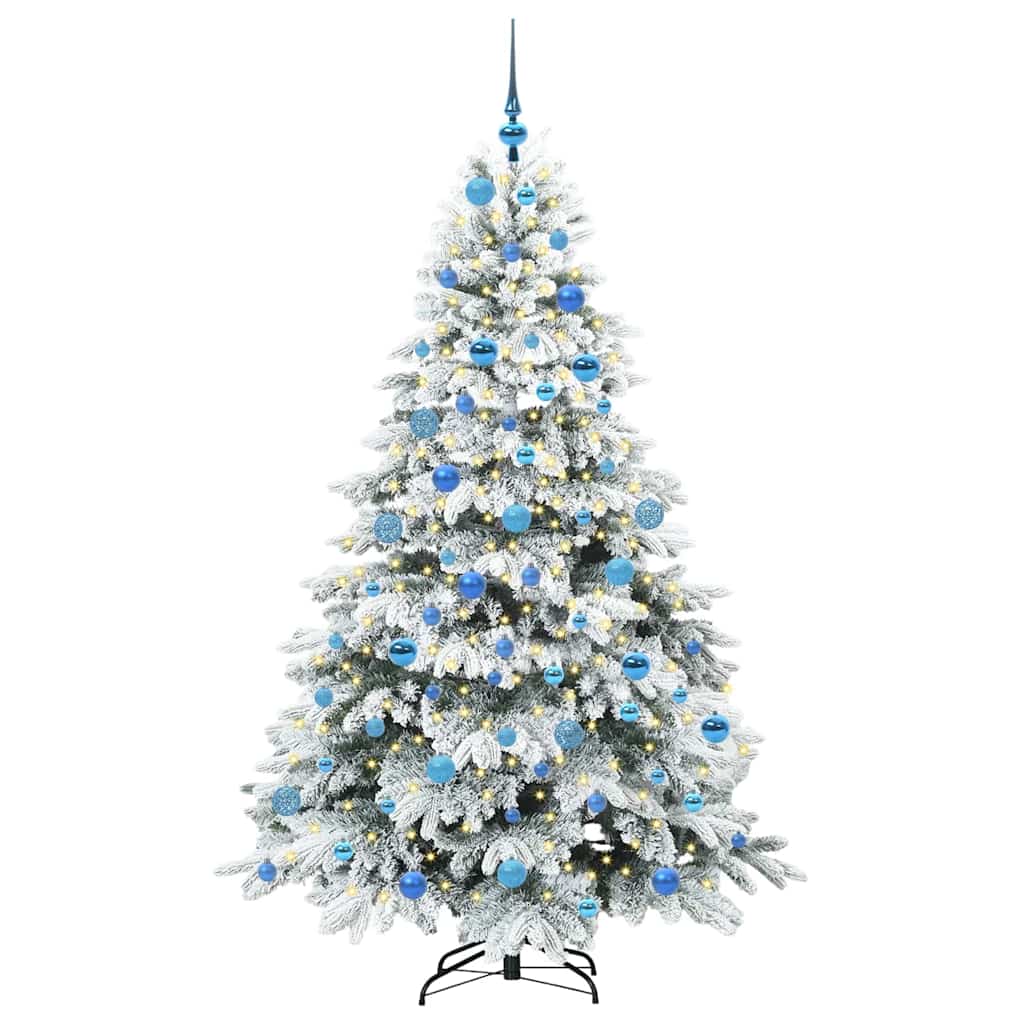 Vidaxx Künstlicher Weihnachtsbaum mit 300 LEDs mit standardmäßigem weißem 180 cm PE und PVC
