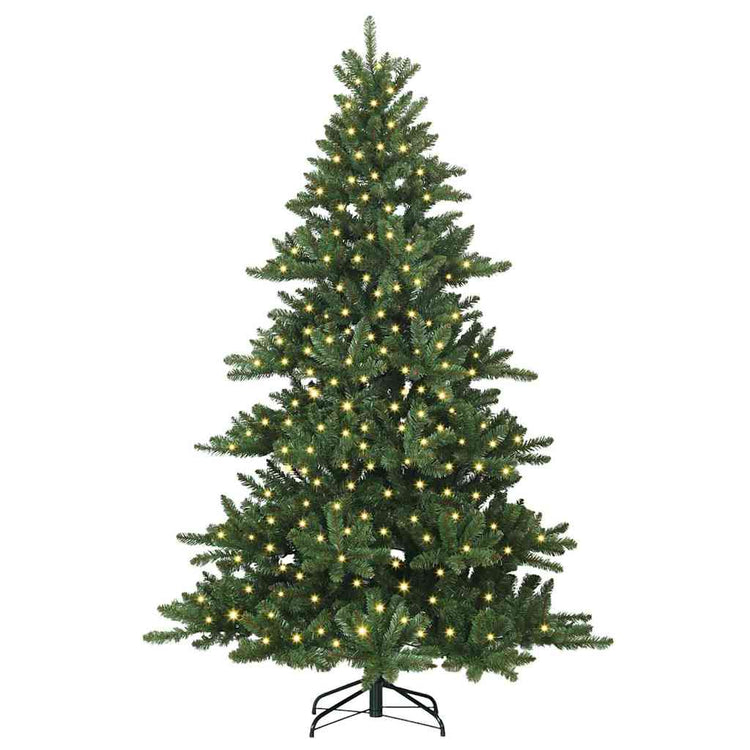 Vidaxx künstlicher klappbarer Weihnachtsbaum grün 180 cm PVC und Stahl