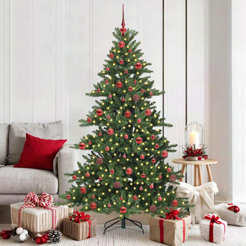 Vidaxx künstlicher klappbarer Weihnachtsbaum grün 180 cm PVC und Stahl