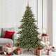 Vidaxx künstlicher klappbarer Weihnachtsbaum grün 180 cm PVC und Stahl