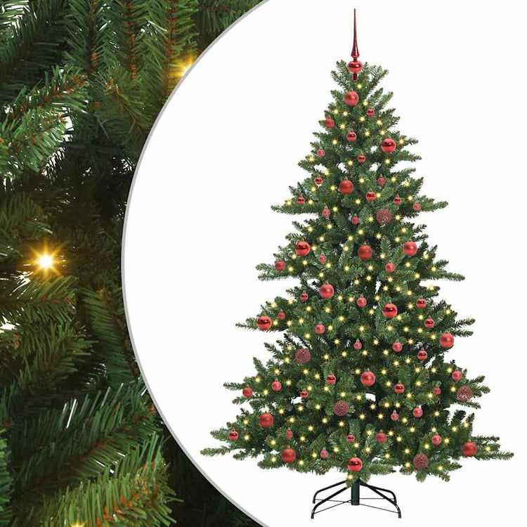 Vidaxx künstlicher klappbarer Weihnachtsbaum grün 180 cm PVC und Stahl