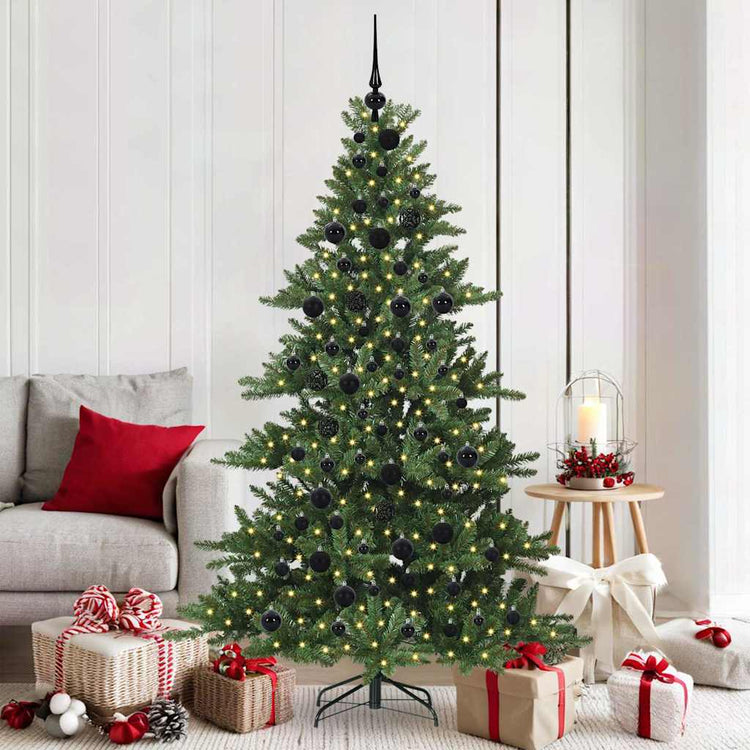 Vidaxx künstlicher klappbarer Weihnachtsbaum grün 180 cm PVC und Stahl