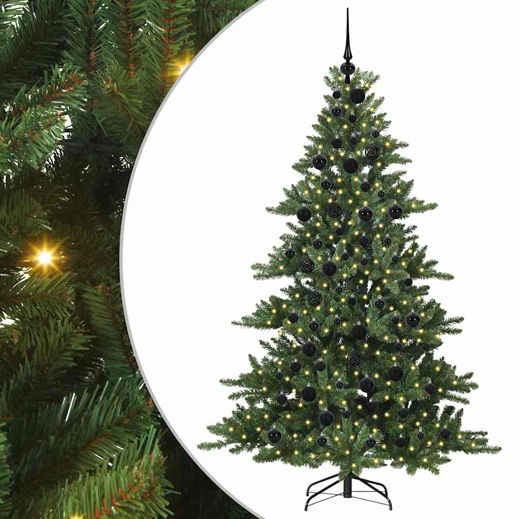 Vidaxx künstlicher klappbarer Weihnachtsbaum grün 180 cm PVC und Stahl