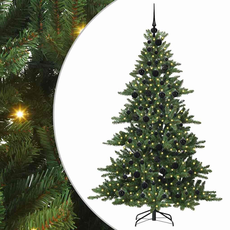 Vidaxx künstlicher klappbarer Weihnachtsbaum grün 180 cm PVC und Stahl