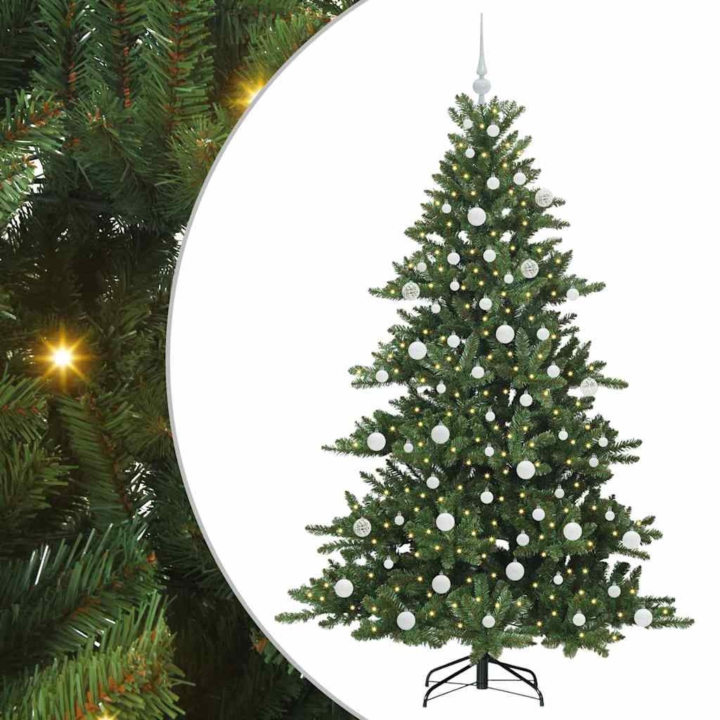 Vidaxx künstlicher klappbarer Weihnachtsbaum grün 180 cm PVC und Stahl