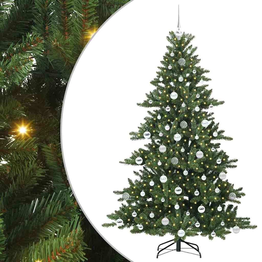 Vidaxx künstlicher klappbarer Weihnachtsbaum grün 180 cm PVC und Stahl