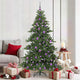 Vidaxx künstlicher klappbarer Weihnachtsbaum grün 180 cm PVC und Stahl