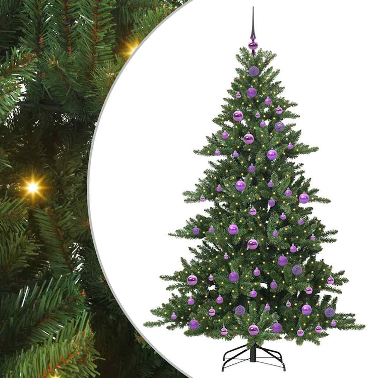 Vidaxx künstlicher klappbarer Weihnachtsbaum grün 180 cm PVC und Stahl