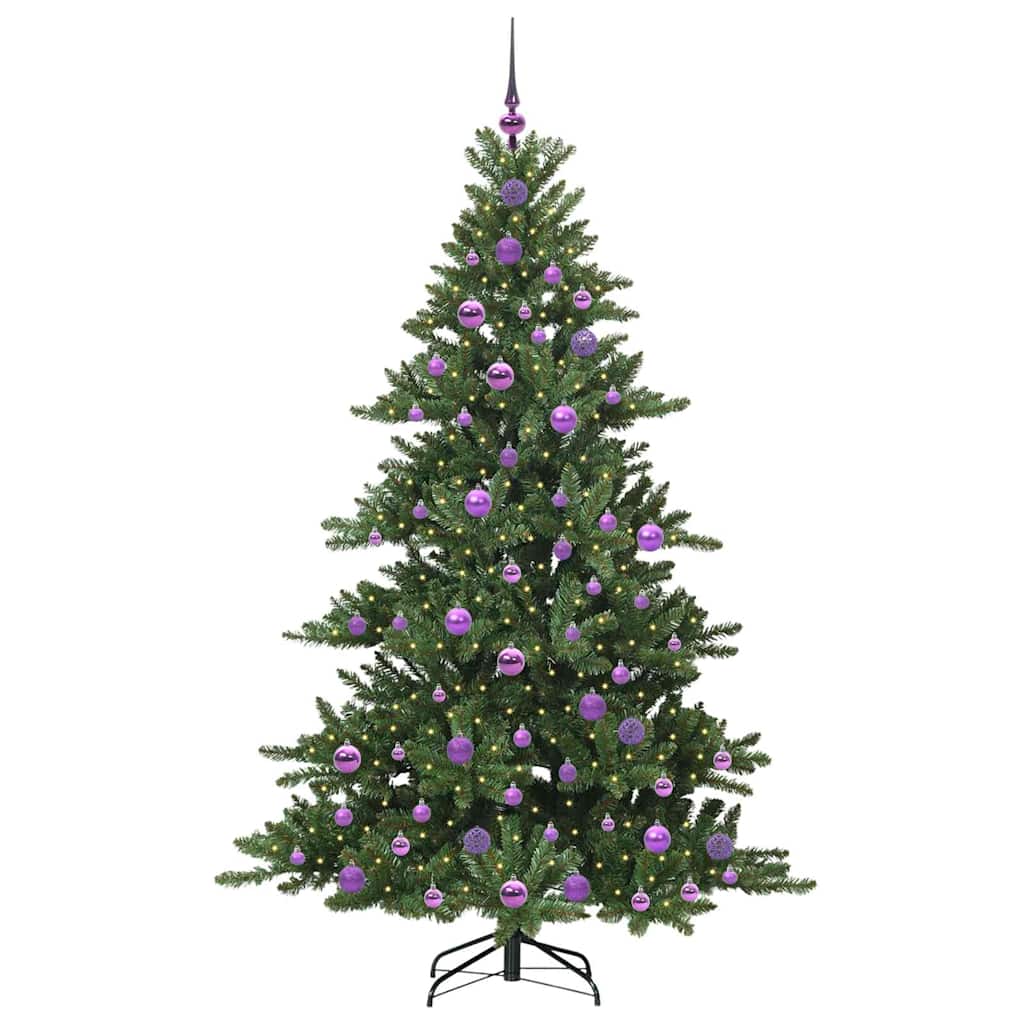 Vidaxx künstlicher klappbarer Weihnachtsbaum grün 180 cm PVC und Stahl