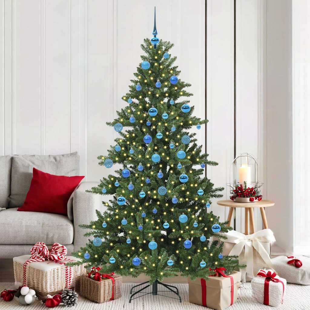 Vidaxx künstlicher klappbarer Weihnachtsbaum grün 180 cm PVC und Stahl
