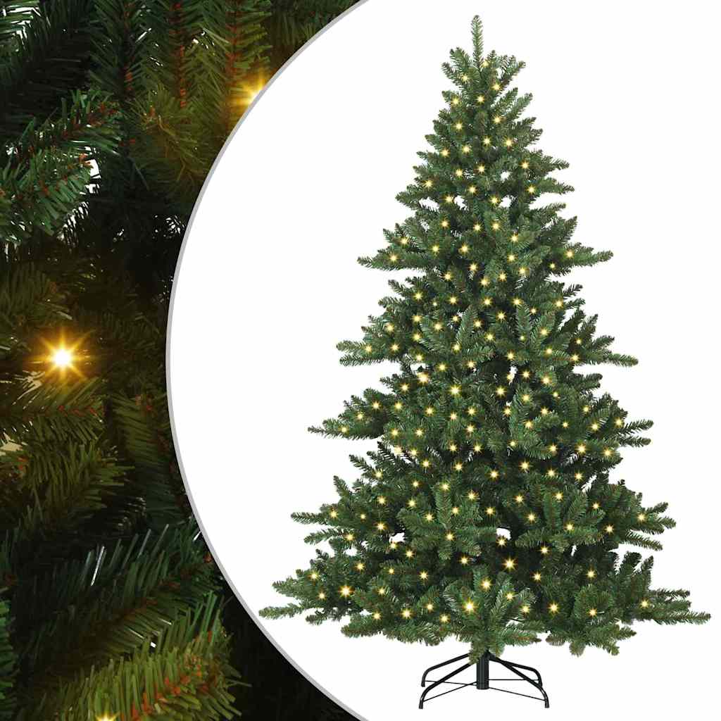 Vidaxx künstlicher klappbarer Weihnachtsbaum grün 210 cm PVC und Stahl