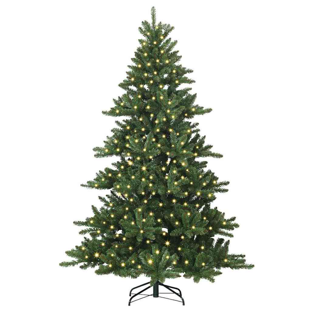 Vidaxx künstlicher klappbarer Weihnachtsbaum grün 210 cm PVC und Stahl
