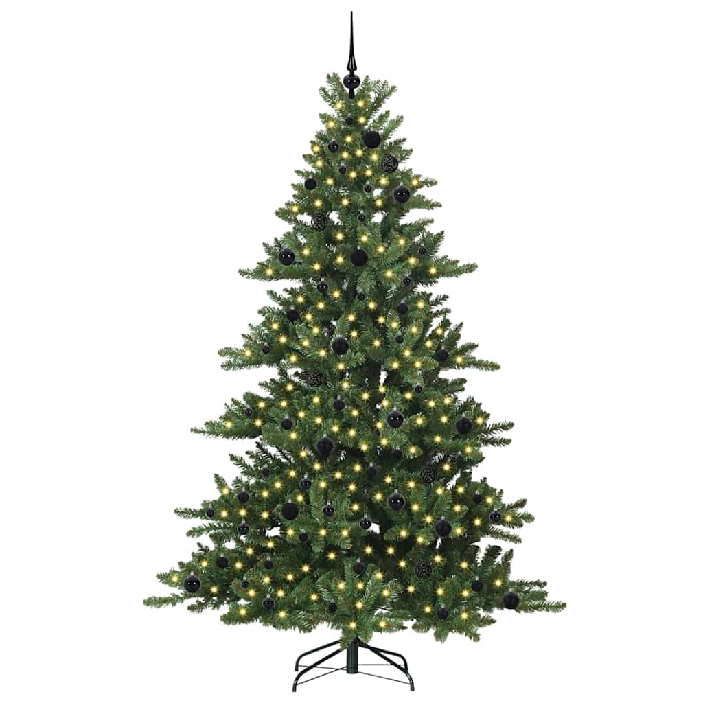 Vidaxx künstlicher klappbarer Weihnachtsbaum grün 210 cm PVC und Stahl