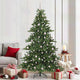 Vidaxx künstlicher klappbarer Weihnachtsbaum grün 210 cm PVC und Stahl
