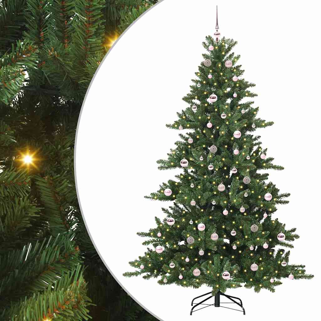 Vidaxx künstlicher klappbarer Weihnachtsbaum grün 210 cm PVC und Stahl