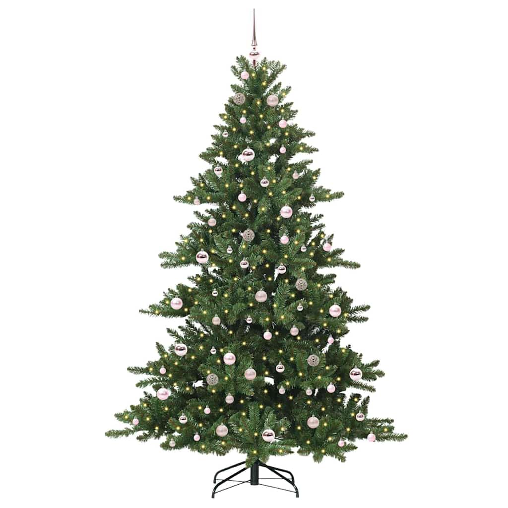 Vidaxx künstlicher klappbarer Weihnachtsbaum grün 210 cm PVC und Stahl