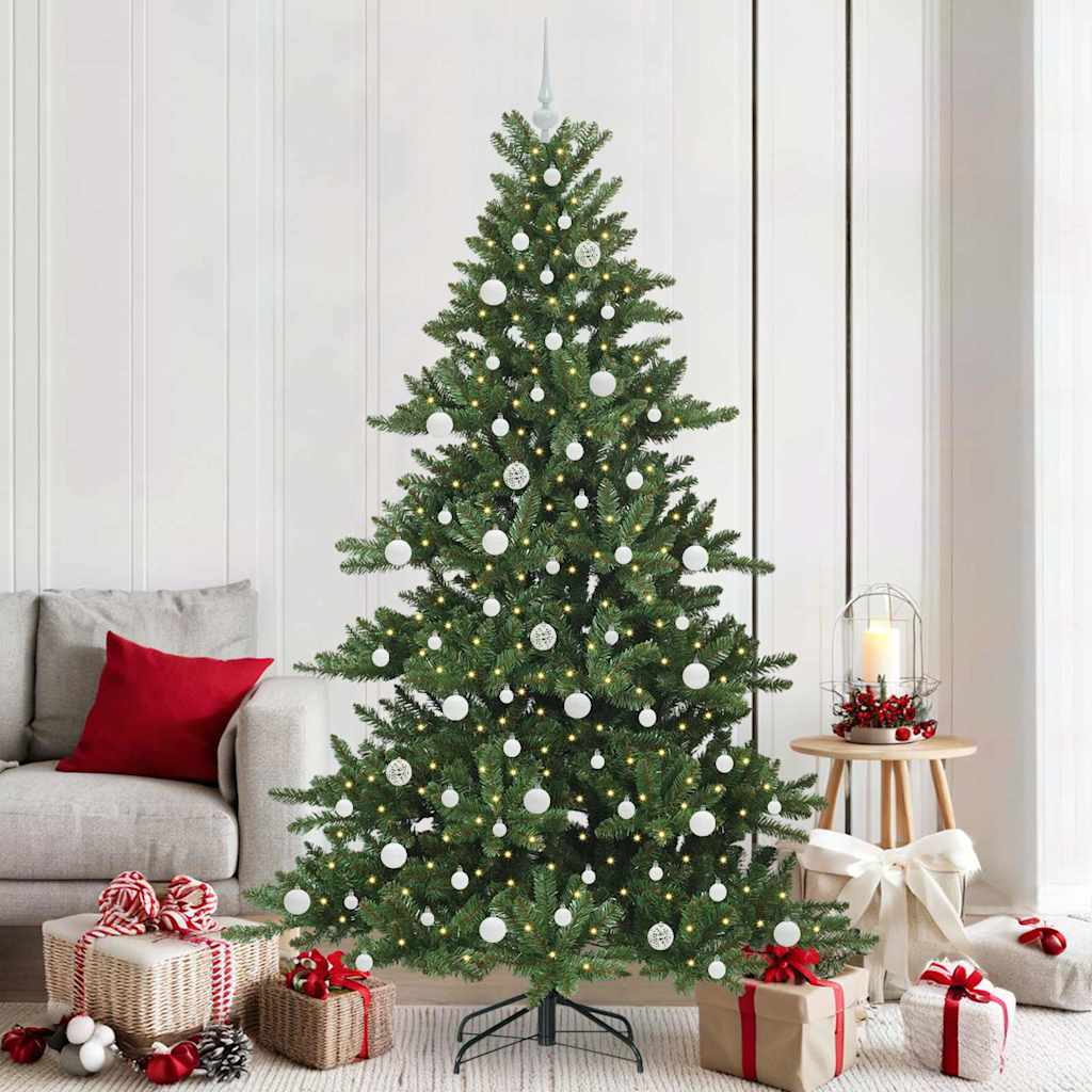 Vidaxx künstlicher klappbarer Weihnachtsbaum grün 210 cm PVC und Stahl