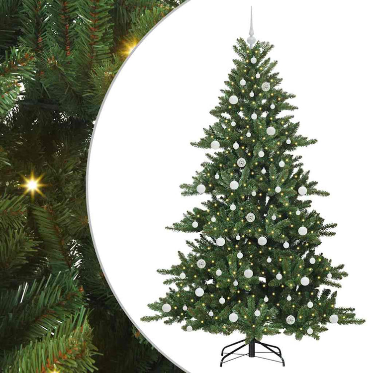 Vidaxx künstlicher klappbarer Weihnachtsbaum grün 210 cm PVC und Stahl