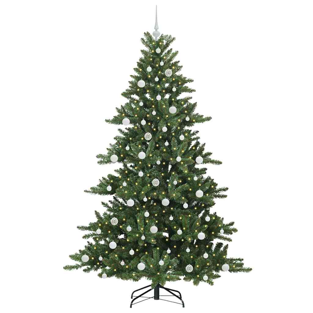 Vidaxx künstlicher klappbarer Weihnachtsbaum grün 210 cm PVC und Stahl