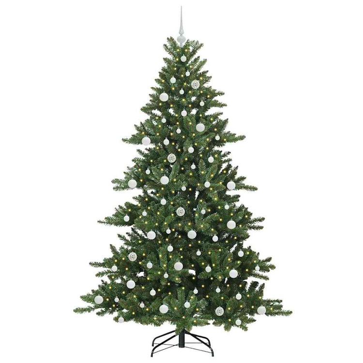 Vidaxx künstlicher klappbarer Weihnachtsbaum grün 210 cm PVC und Stahl