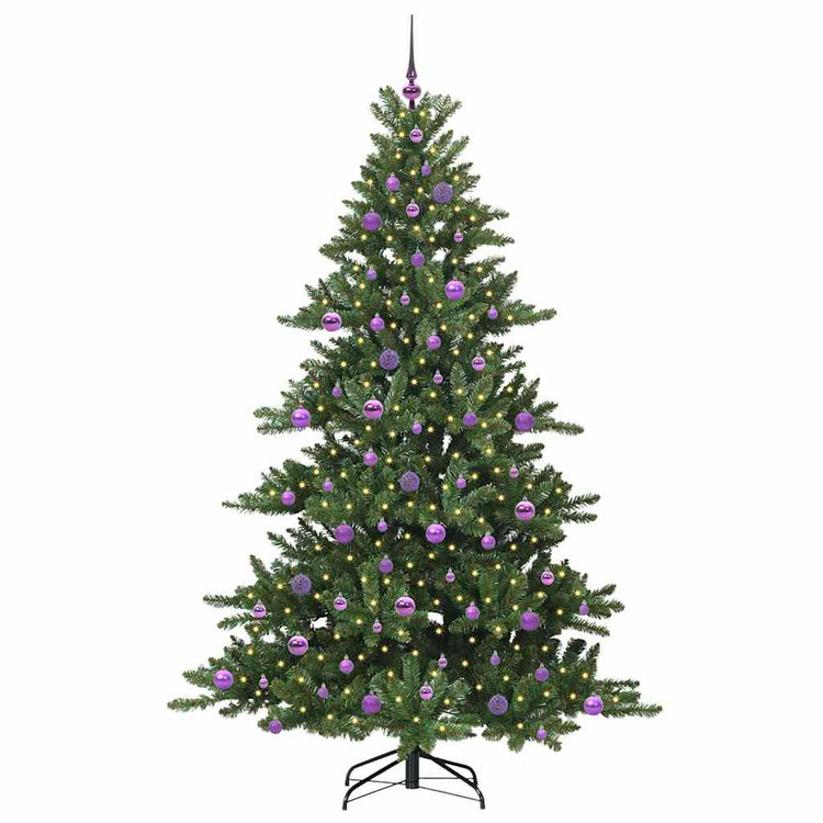 Vidaxx künstlicher klappbarer Weihnachtsbaum grün 210 cm PVC und Stahl