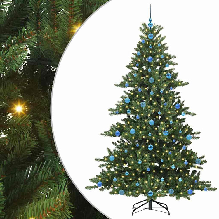 Vidaxx künstlicher klappbarer Weihnachtsbaum grün 210 cm PVC und Stahl