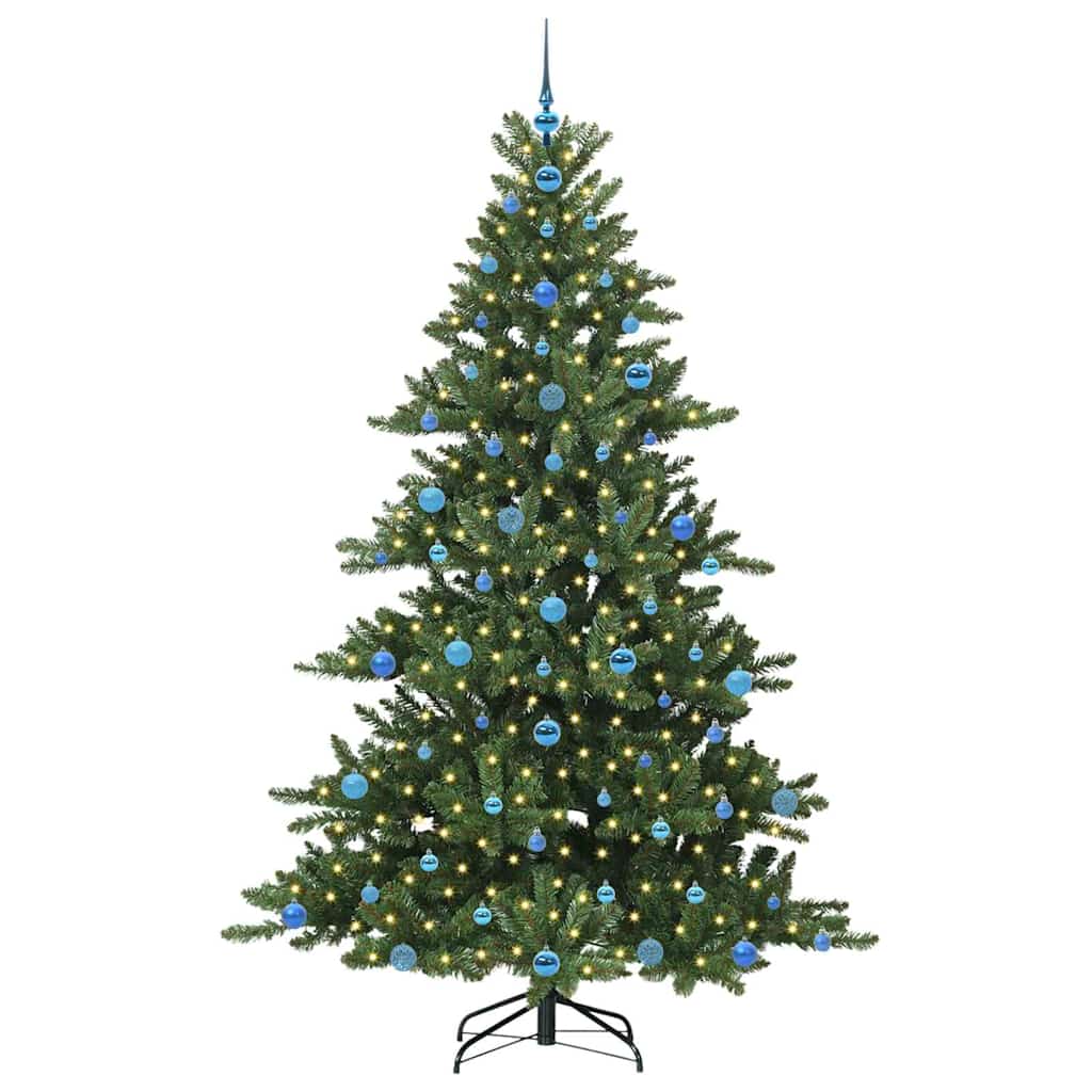 Vidaxx künstlicher klappbarer Weihnachtsbaum grün 210 cm PVC und Stahl