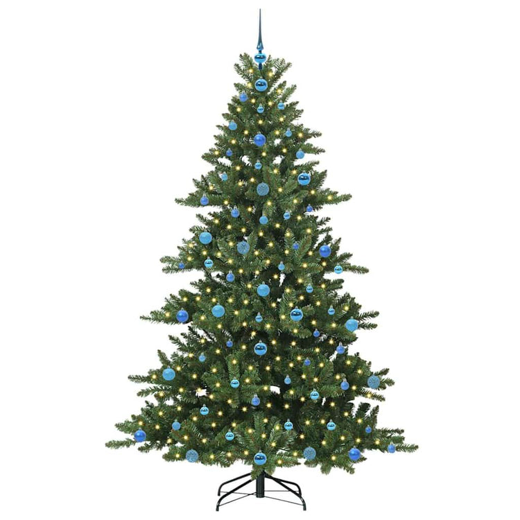 Vidaxx künstlicher klappbarer Weihnachtsbaum grün 210 cm PVC und Stahl