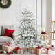 Vidaxx künstlicher klappbarer Weihnachtsbaum weiß 150 cm PVC und Stahl
