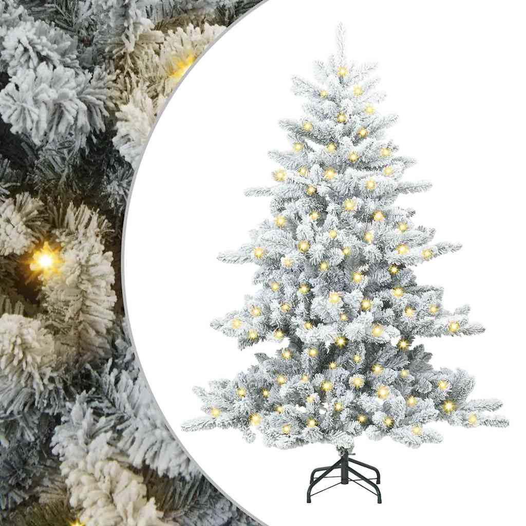 Vidaxx künstlicher klappbarer Weihnachtsbaum weiß 150 cm PVC und Stahl