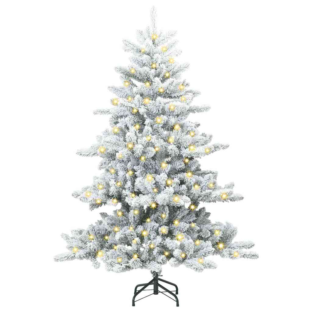 Vidaxx künstlicher klappbarer Weihnachtsbaum weiß 150 cm PVC und Stahl