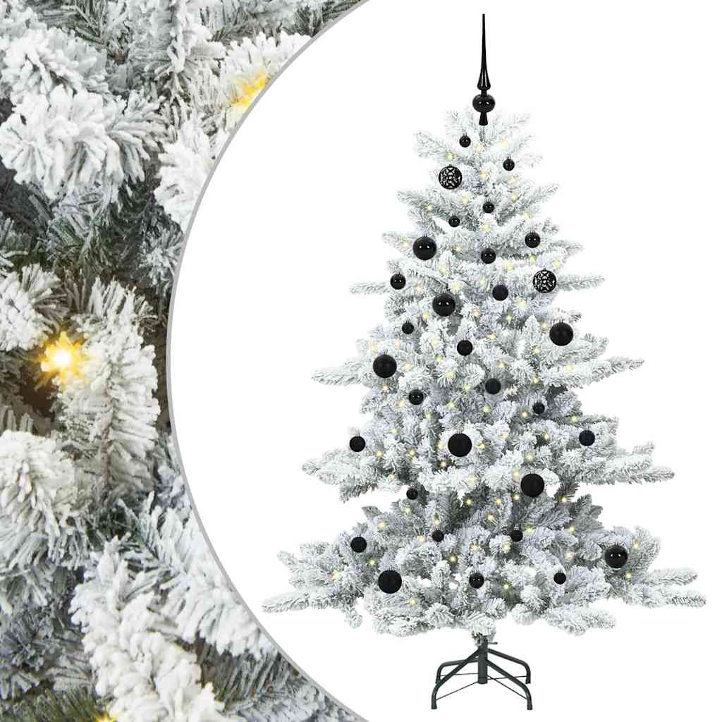 Vidaxx künstlicher klappbarer Weihnachtsbaum weiß 150 cm PVC und Stahl