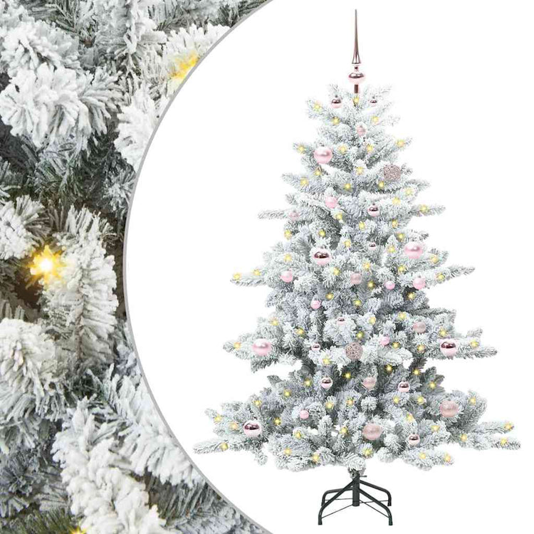 Vidaxx künstlicher klappbarer Weihnachtsbaum weiß 150 cm PVC und Stahl