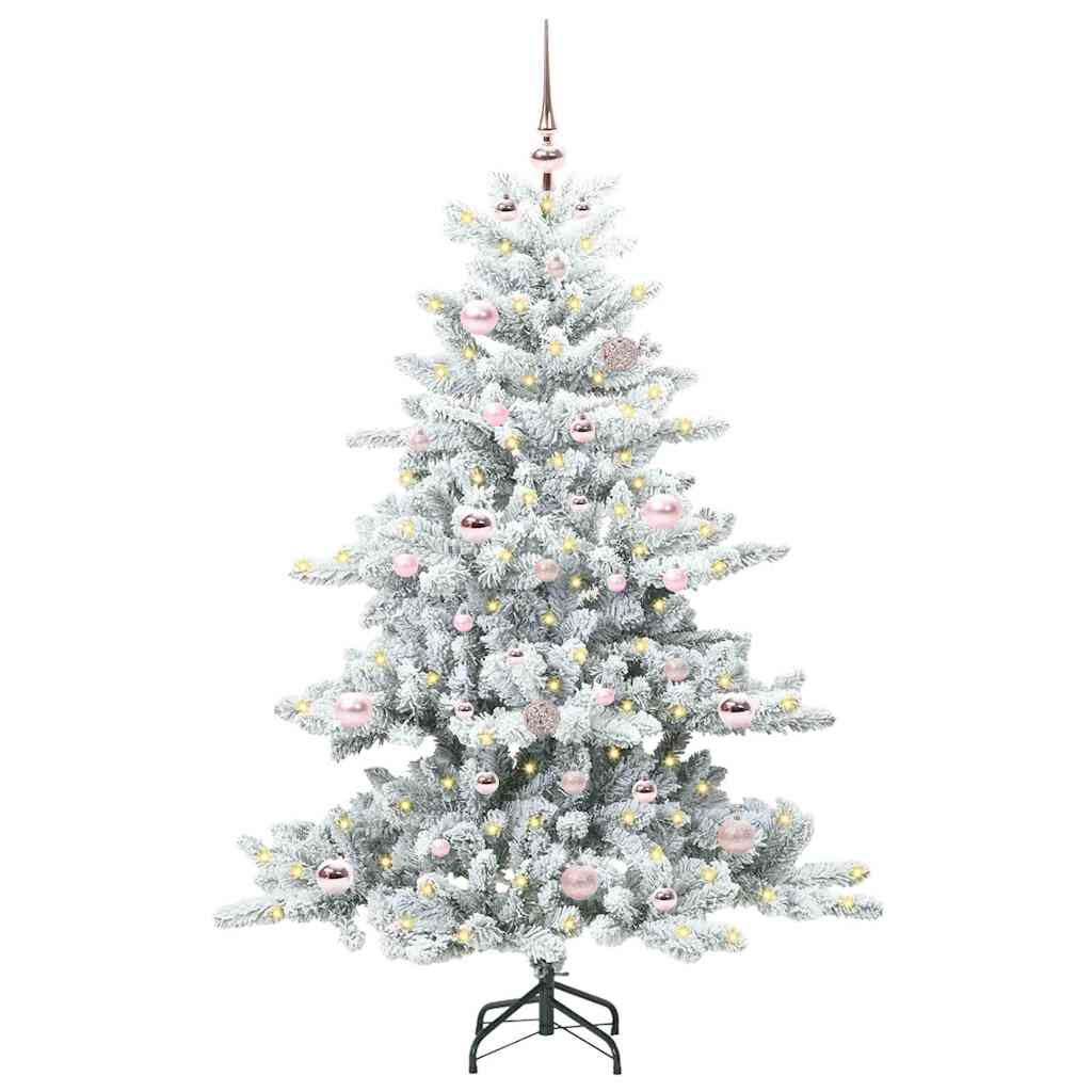 Vidaxx künstlicher klappbarer Weihnachtsbaum weiß 150 cm PVC und Stahl