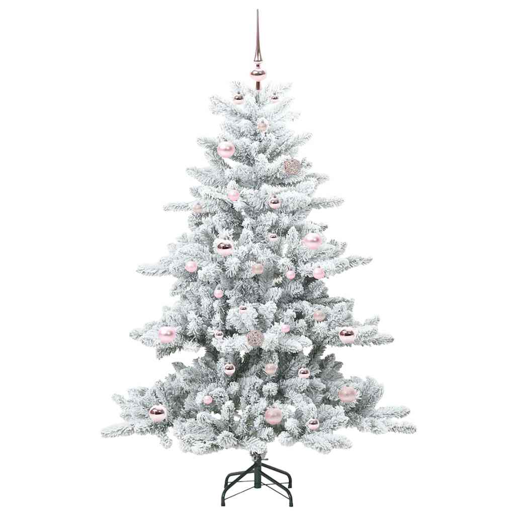 Vidaxx künstlicher klappbarer Weihnachtsbaum weiß 150 cm PVC und Stahl