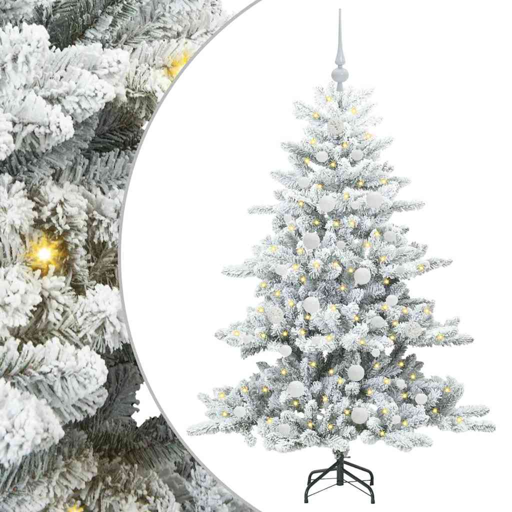 Vidaxx künstlicher klappbarer Weihnachtsbaum weiß 150 cm PVC und Stahl